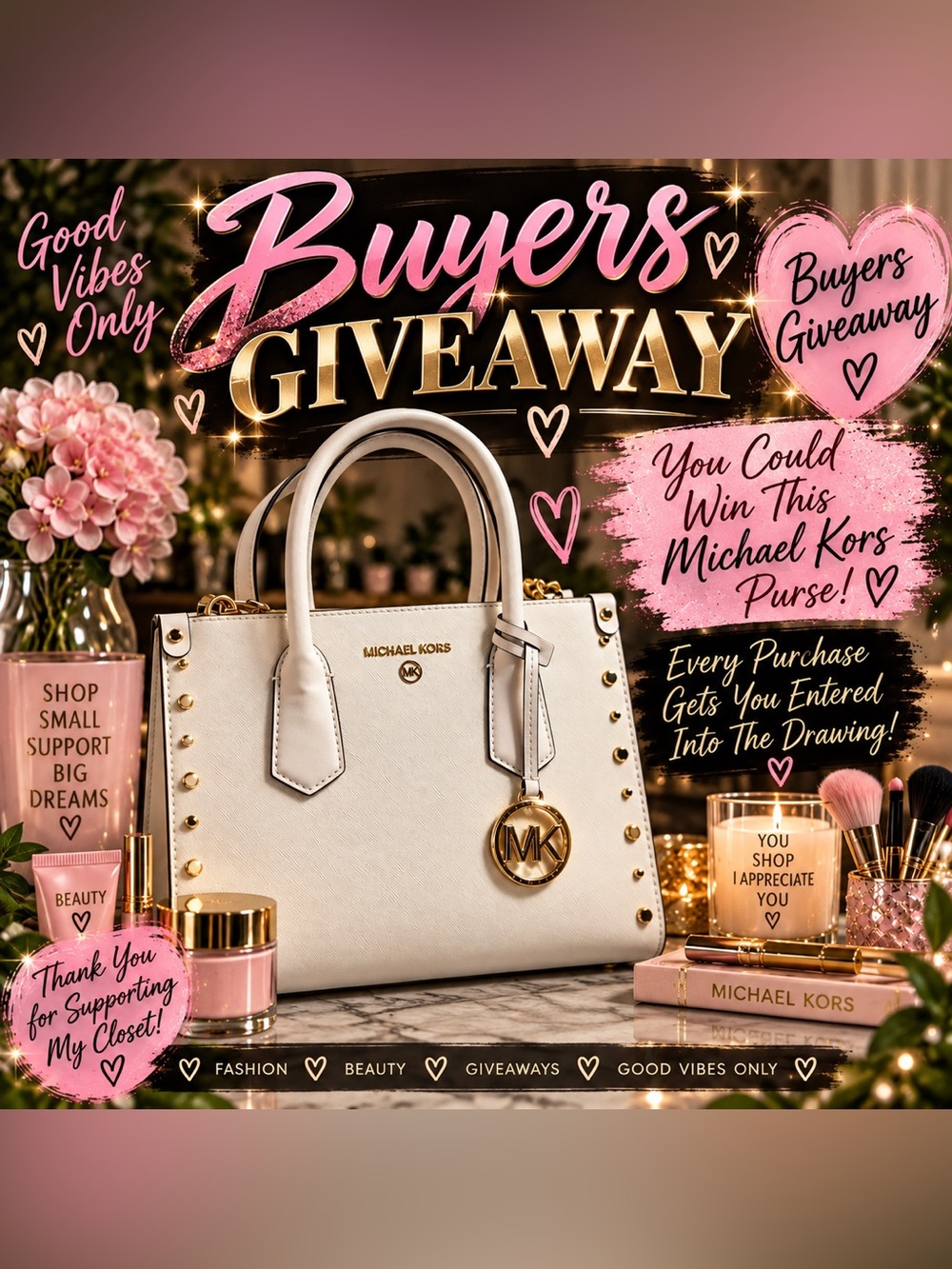 Buyers giveaway- live show- MK bag